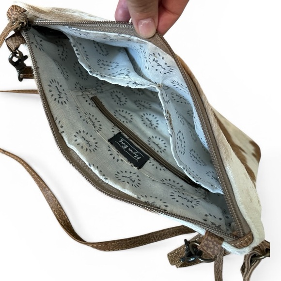 Myra Bag Cowhide Brown Leather & Hairon - Picture 6 of 10